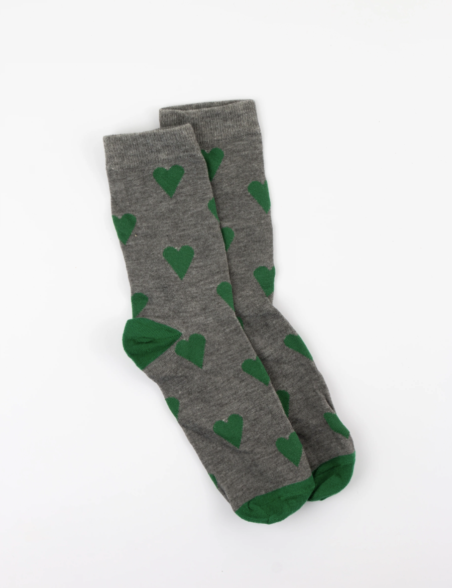 Emerald Hearts Socks